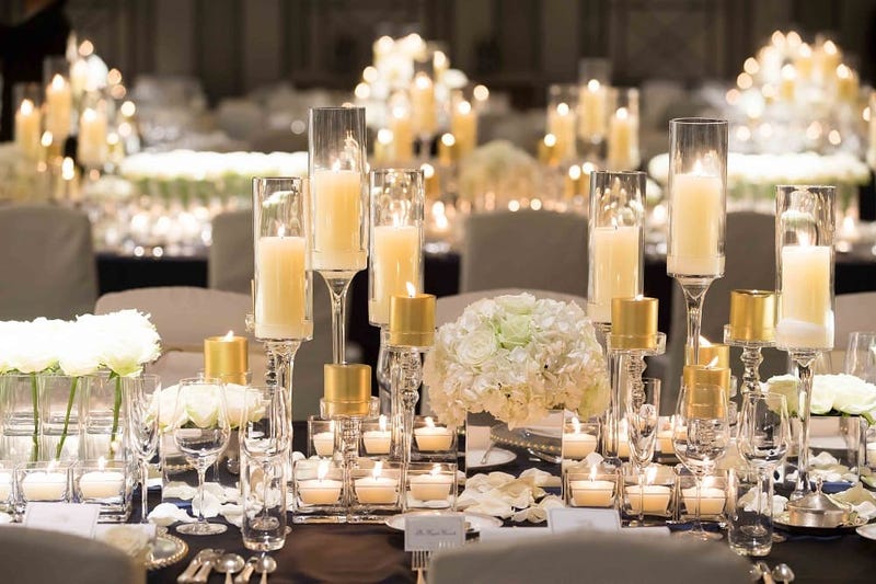 hotel wedding candles