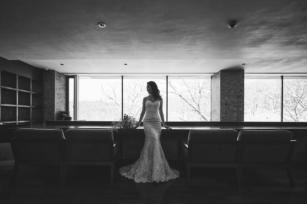 snow wedding